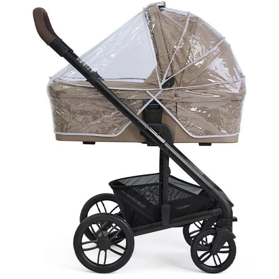 Poussette trio chrome 2 + siège auto sprint sandstone + nacelle chrome 2 cashew