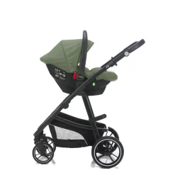 Poussette trio combinée 3en1 jaguar vert chiné
