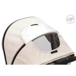 Poussette trio combinée 3en1 jaguar beige chiné