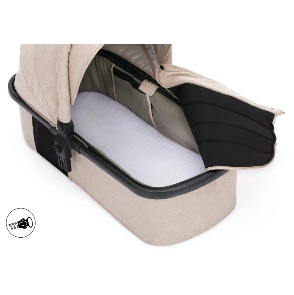 Poussette trio combinée 3en1 jaguar beige chiné