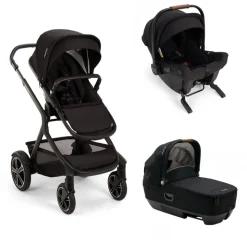 Poussette trio demi next + siege auto pipa urbn + nacelle cari next caviar