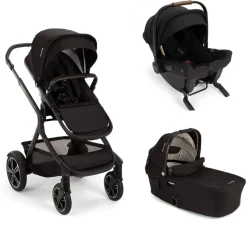Poussette trio demi next + siège auto pipa urbn + nacelle demi next caviar