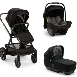 Poussette trio demi next + siège auto pipa next + nacelle cari next caviar