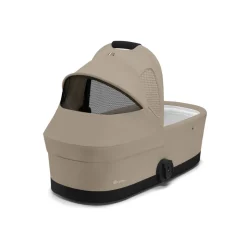 Poussette trio eezy s twist+ 2 pivotante almond beige avec nacelle cot s et siège auto cloud t i-size tissu plus