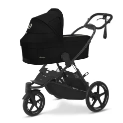 Poussette trio eezy s twist+ 2 pivotante magic black avec nacelle cot s et siège auto cloud g3 i-size tissu plus