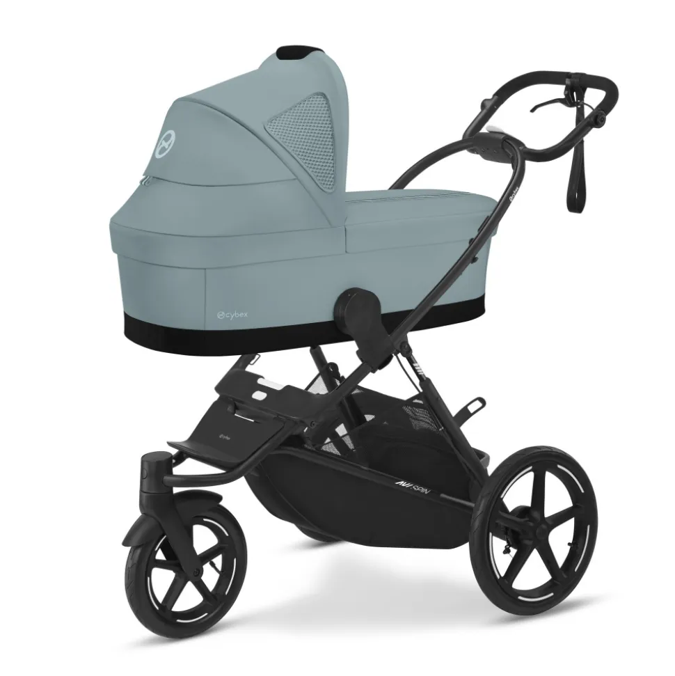 Poussette trio eezy s twist+ 2 pivotante stormy blue avec nacelle cot s et siège auto cloud g i-size