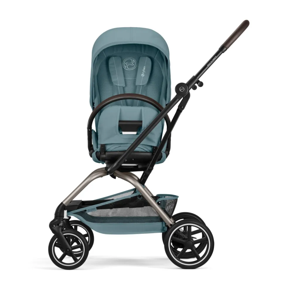 Poussette trio eezy s twist+ 2 pivotante stormy blue avec nacelle cot s et siège auto cloud g i-size