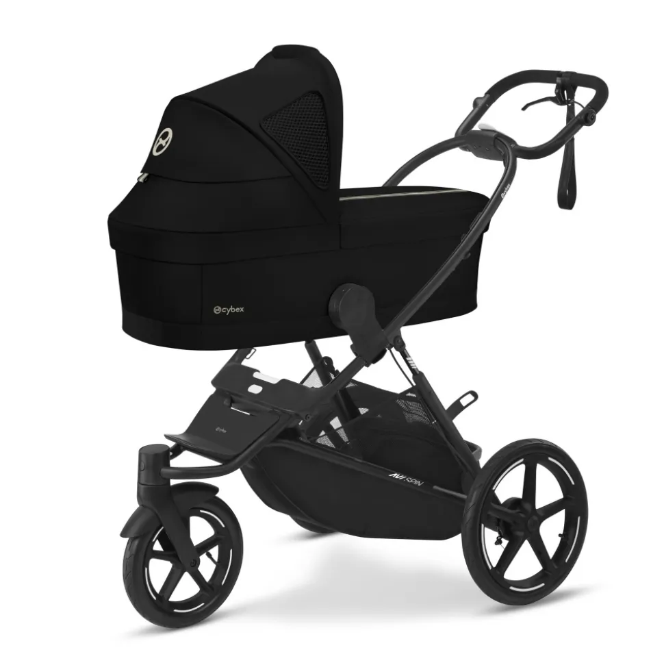 Poussette trio eezy s twist+ 2 pivotante magic black avec nacelle cot s et siège auto aton b2 i-size