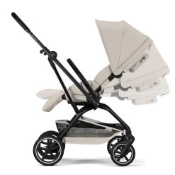 Poussette trio eezy s twist+ 2 pivotante dune grey avec nacelle cot s et siège auto cloud t i-size