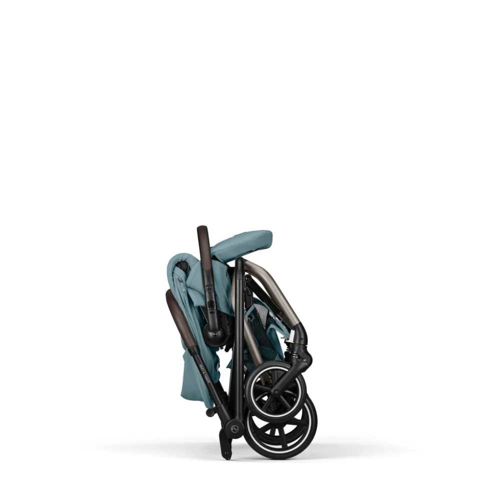 Poussette trio eezy s twist+ 2 pivotante stormy blue avec nacelle cot s et siège auto aton b2 i-size