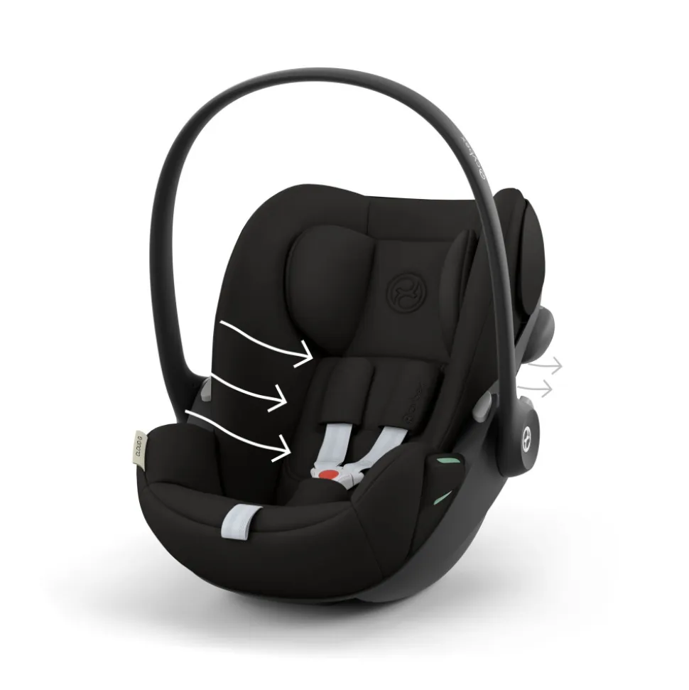 Poussette trio eezy s twist+ 2 pivotante magic black avec nacelle cot s et siège auto cloud g i-size