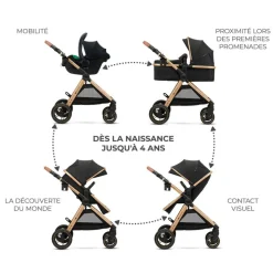 Poussette trio esme pro beige