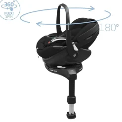 Poussette trio fame + siège auto pebble 360 pro 2 + nacelle fame black