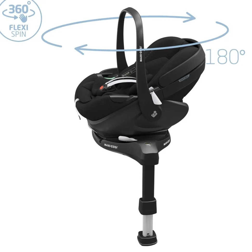 Poussette trio fame + siège auto pebble 360 pro 2 + nacelle fame black