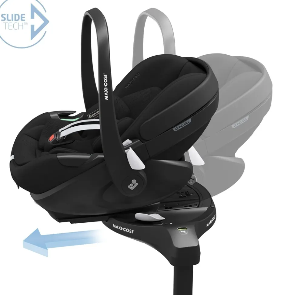 Poussette trio fame + siège auto pebble 360 pro 2 + nacelle fame black