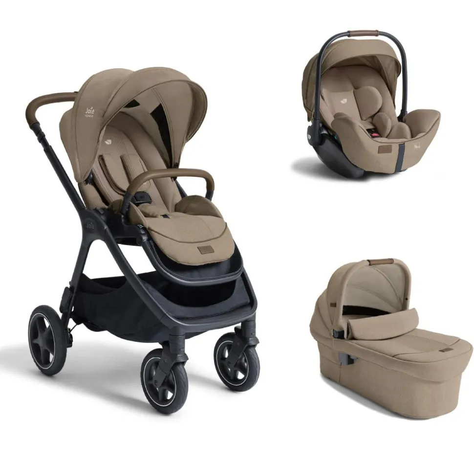 Poussette trio finiti + siège auto i-level pro + nacelle ramble xl sandstone beige