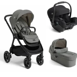 Poussette trio finiti + siège auto i-starter eclipse + nacelle ramble xl evergreen