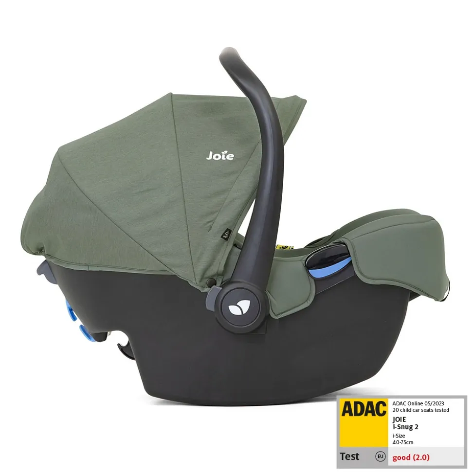 Poussette trio finiti signature evergreen + siège auto i-snug 2 laurel + nacelle ramble signature xl evergreen vert