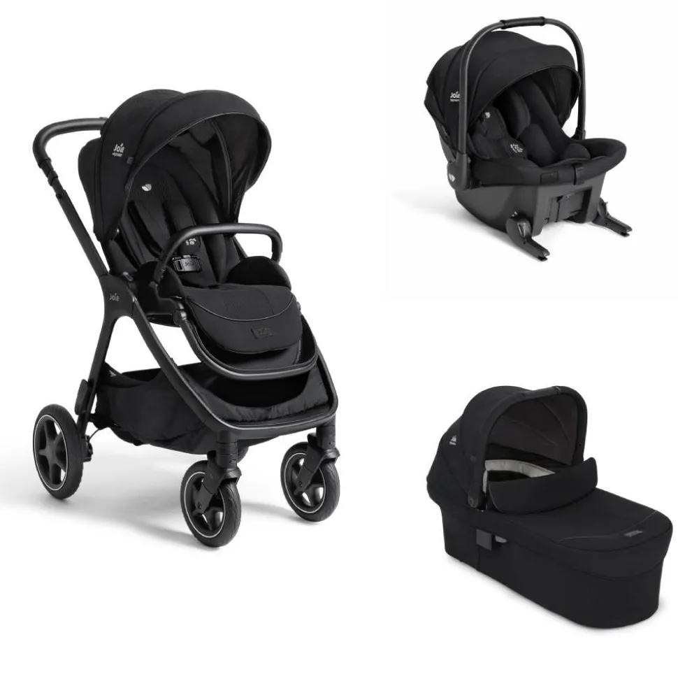 Poussette trio finiti signature + siège auto sprint + nacelle ramble xl eclipse noir