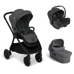 Poussette trio finiti signature + siège auto i-snug 2 raven + nacelle ramble signature xl ebony