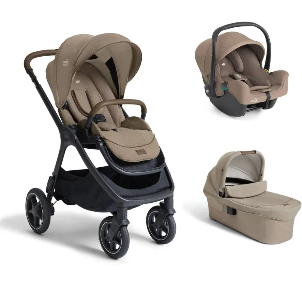 Poussette trio finiti signature sandstone + siège auto i-snug 2 cashew + nacelle ramble signature xl sandstone beige