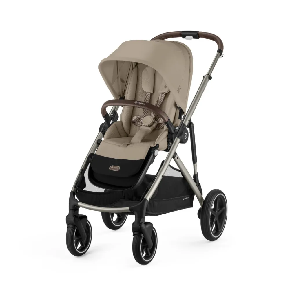 Poussette trio gazelle s almond beige + siège auto aton b2 i-size + nacelle s