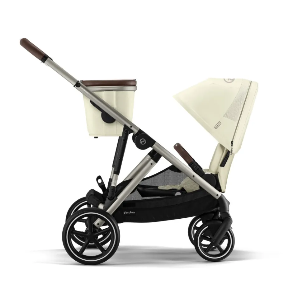 Poussette trio gazelle s seashell beige + siège auto cloud g i-size + nacelle s + base g
