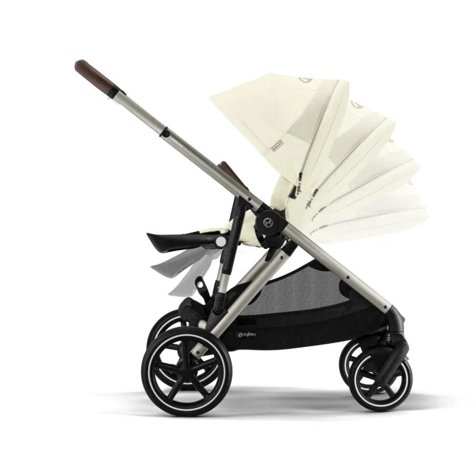 Poussette trio gazelle s seashell beige + siège auto cloud g i-size + nacelle s + base g
