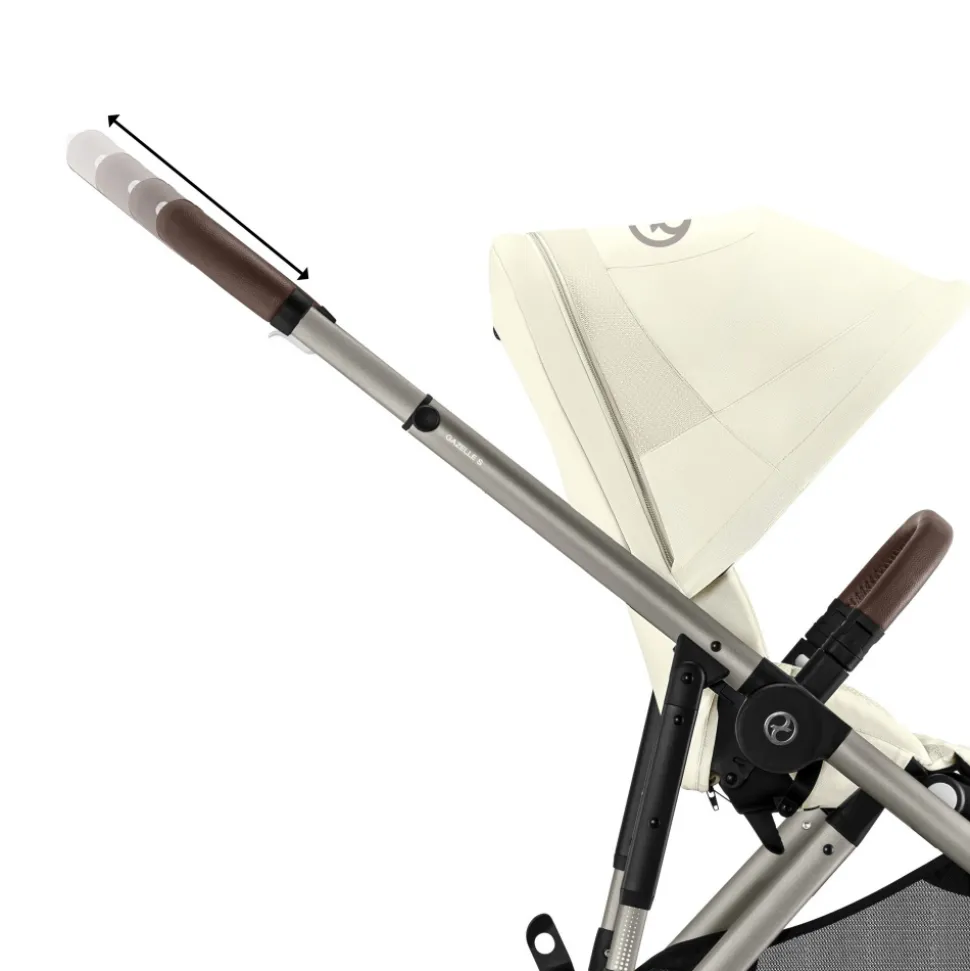 Poussette trio gazelle s seashell beige + siège auto cloud g i-size + nacelle s + base g
