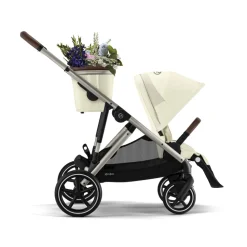 Poussette trio gazelle s seashell beige + siège auto cloud g i-size + nacelle s + base g