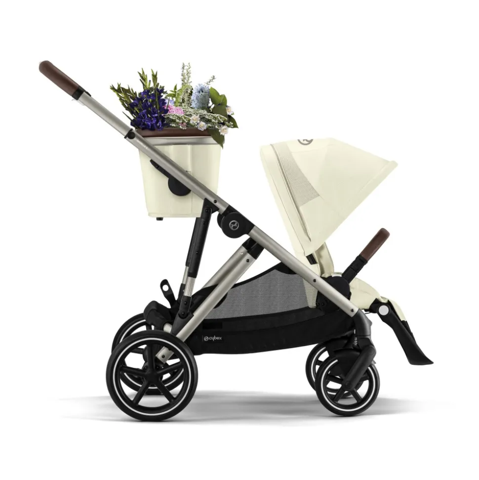 Poussette trio gazelle s seashell beige + siège auto cloud g i-size + nacelle s + base g