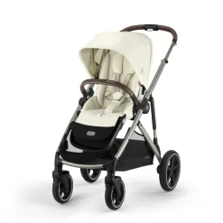 Poussette trio gazelle s seashell beige + siège auto cloud g i-size + nacelle s + base g