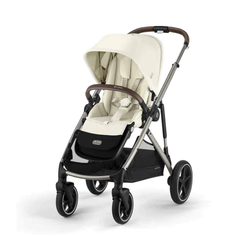 Poussette trio gazelle s seashell beige + siège auto cloud g i-size + nacelle s + base g