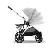 Poussette trio gazelle s stone grey + siège auto cloud g i-size + nacelle s + base g