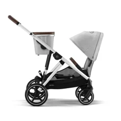 Poussette trio gazelle s stone grey + siège auto cloud g i-size + nacelle s + base g