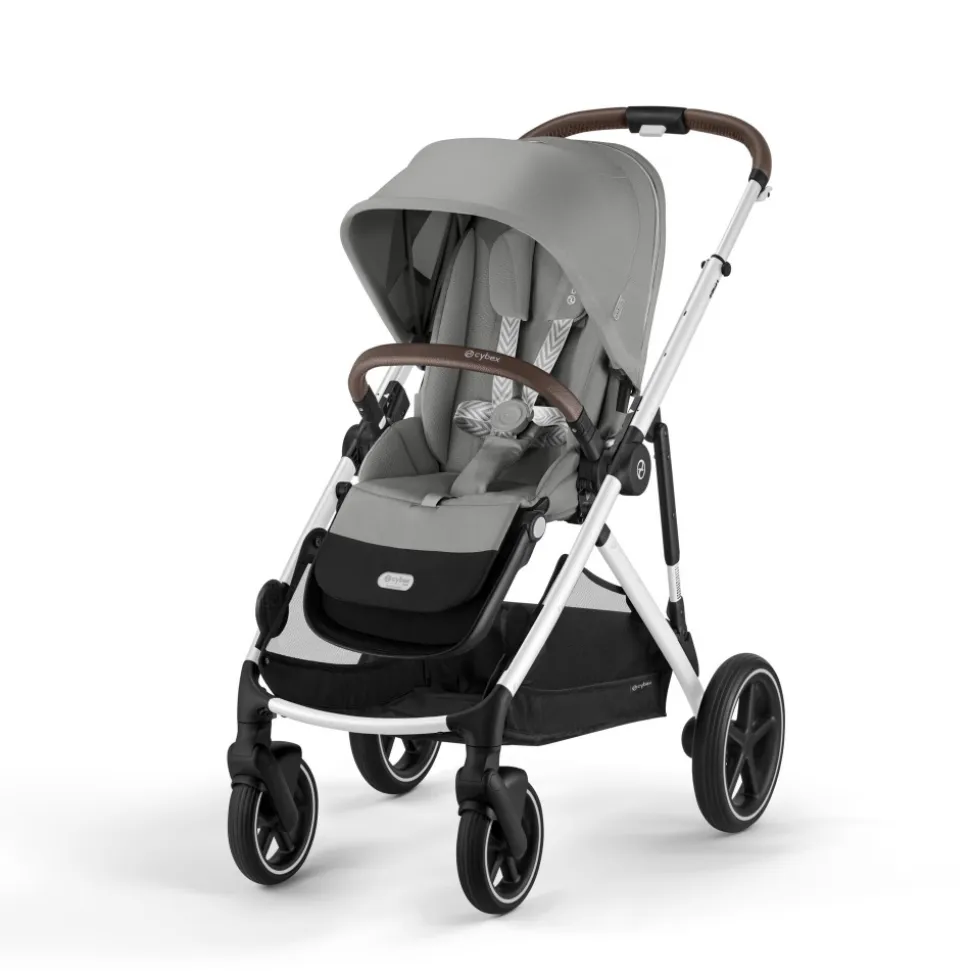 Poussette trio gazelle s stone grey + siège auto aton b2 i-size + nacelle s