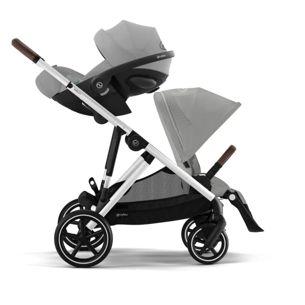 Poussette trio gazelle s stone grey + siège auto aton b2 i-size + nacelle s