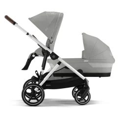 Poussette trio gazelle s stone grey + siège auto aton b2 i-size + nacelle s