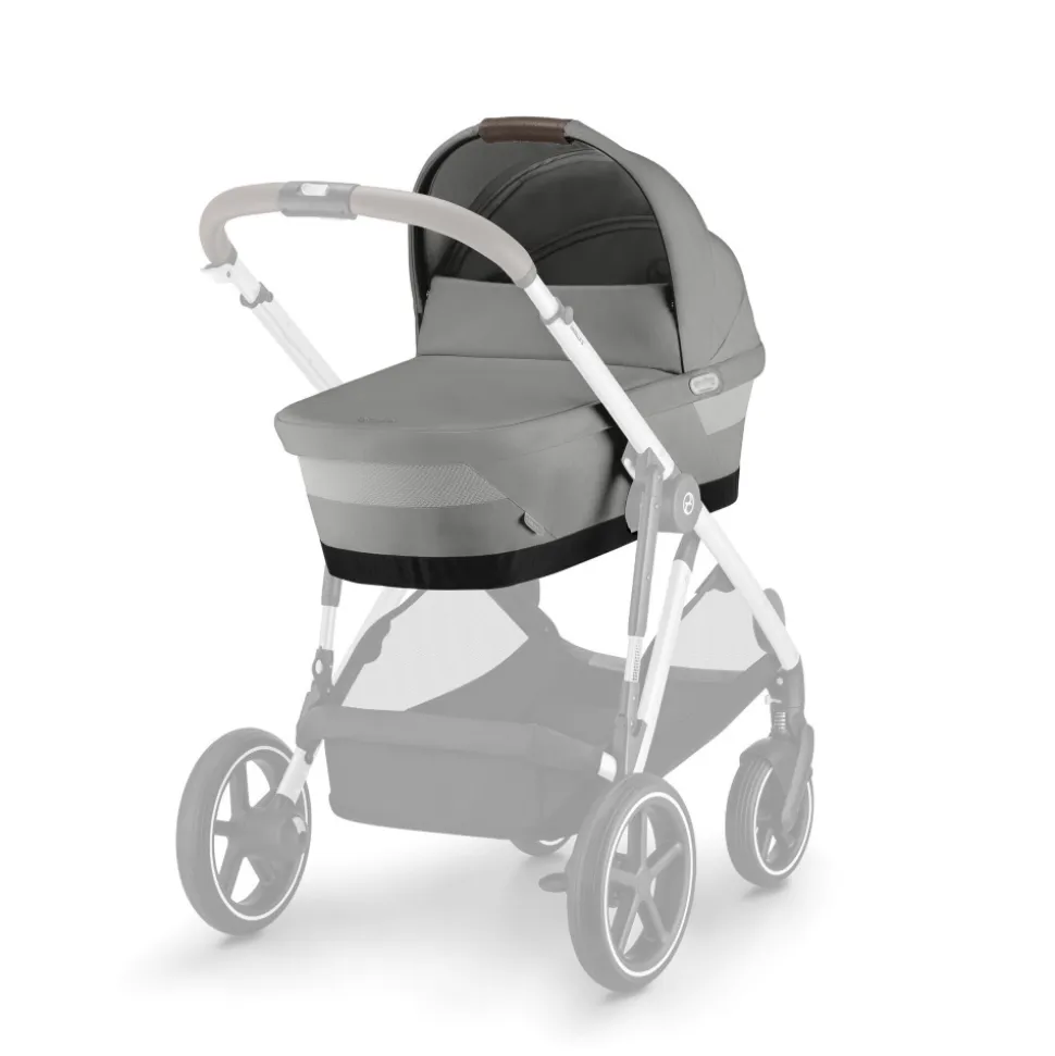 Poussette trio gazelle s stone grey + siège auto aton b2 i-size + nacelle s