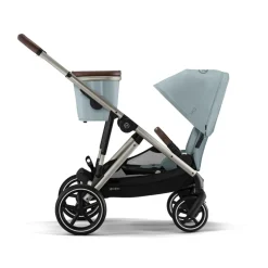 Poussette trio gazelle s stormy blue + siège auto cloud g i-size + nacelle s + base g