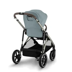 Poussette trio gazelle s stormy blue + siège auto cloud g i-size + nacelle s + base g