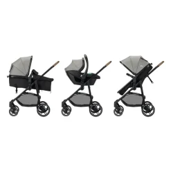 Poussette trio haze luxe tinted grey