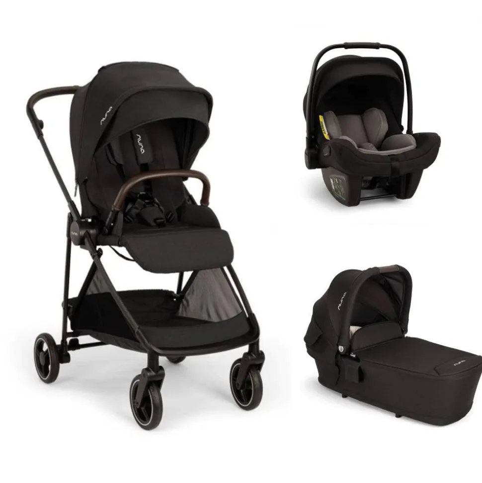 Poussette trio ixxa next + siège auto pipa next + nacelle lytl caviar