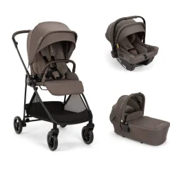 Poussette trio ixxa next + siège auto pipa urbn + nacelle lytl chestnut