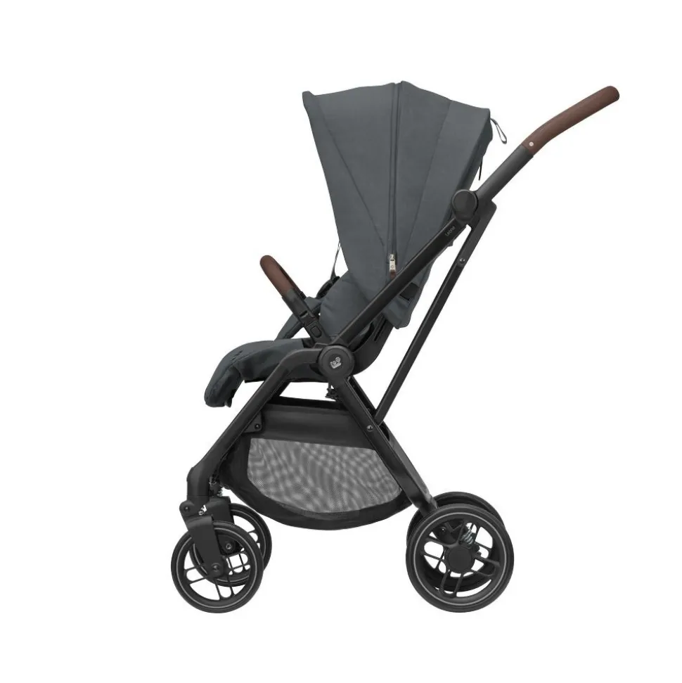 Poussette trio leona 2 + siège auto pebble 360 + nacelle sense graphique