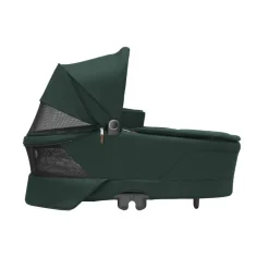 Poussette trio leona 2 + siège auto pebble 360 + nacelle sense green