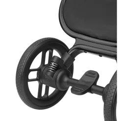 Poussette trio leona 2 + siège auto pebble 360 + nacelle sense black