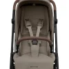 Poussette trio leona 2 truffle + siège auto pebble 360 black + nacelle sense truffle