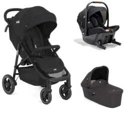 Poussette trio litetrax shale + siège auto sprint eclipse + nacelle ramble shale noir