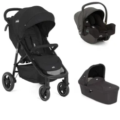 Poussette trio litetrax + siège auto i-snug 2 + nacelle ramble shale noir
